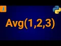 Write A Python Program To Find Average Of Three Numbers