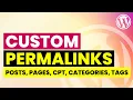 Custom Permalink for Post Page Custom Post Type Taxonomy Ultimate URL Rewriting in WordPress
