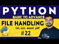 File Handling in Python File Input Output Python Tutorial in Hindi 22