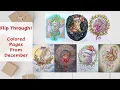 Flip Through Colored Christmas Coloring Pages For December