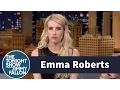 Emma Roberts Teaches Jimmy How to Perfect a Bitch Face