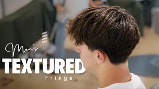 Fluffy LONG Textured Fringe Taper Fade - TUTORIAL