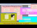 Microsoft Visual basic 6 0 Class attendance Records capture system using VB 6 0