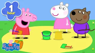 🏖️ Piaskownica & Pomysłowe Przygody podczas Zabawy + Więcej Bajek Świnki Peppy dla Dzieci! 🪣