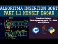 Part 1 1 Konsep Dasar Insertion Sort di Pemrograman C JAVA PYTHON - Algoritma Sorting