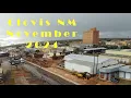 Clovis NM Aerial of Old Hotel and Railyard