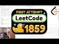 my attempt at solving leetcode 1859 sorting the sentence SOLVED