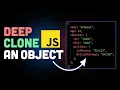 How to deep clone a nested object without using libraries JavaScript Interview question