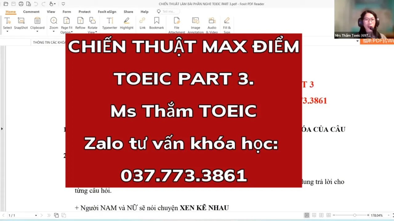 Outline Video BÍ KÍP TỐI ĐA ĐIỂM NGHE LISTENING TOEIC PART 3 || CẬP NHẬT ĐỀ TOEIC LISTENING 2023|| MS THẮM TOEIC