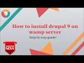 How to install Drupal 9 on a Wamp Server