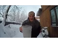 Throwing water into the air at - 52 below zero in fairbanks Alaska