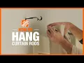 How to Hang Curtain Rods The Home Depot