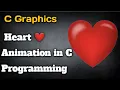 How to draw heart design in C Programming Heart animation in C Heart shape pattern in C