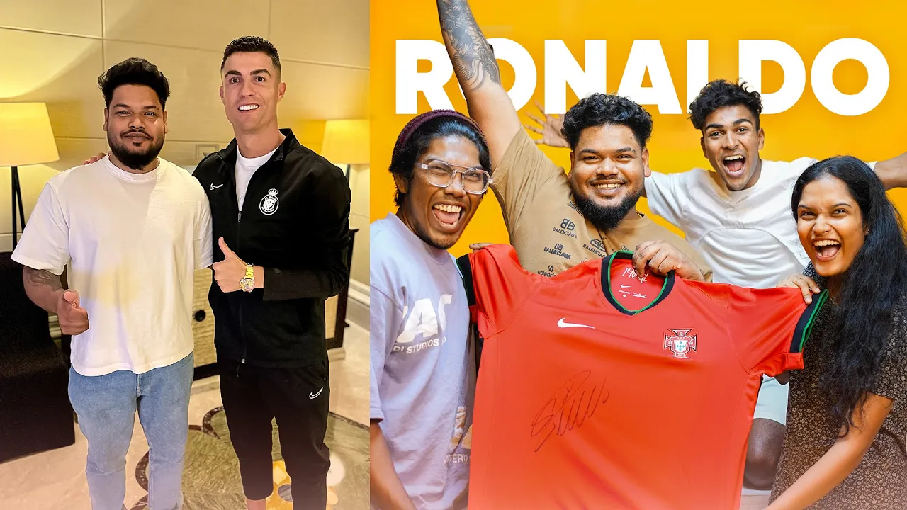 Cristiano Ronaldo യെ നേരിട്ട് കണ്ട് ഞെട്ടി Dani Achachan 😍 Ronaldo Signed T-shirt Surprise 🥺❤️