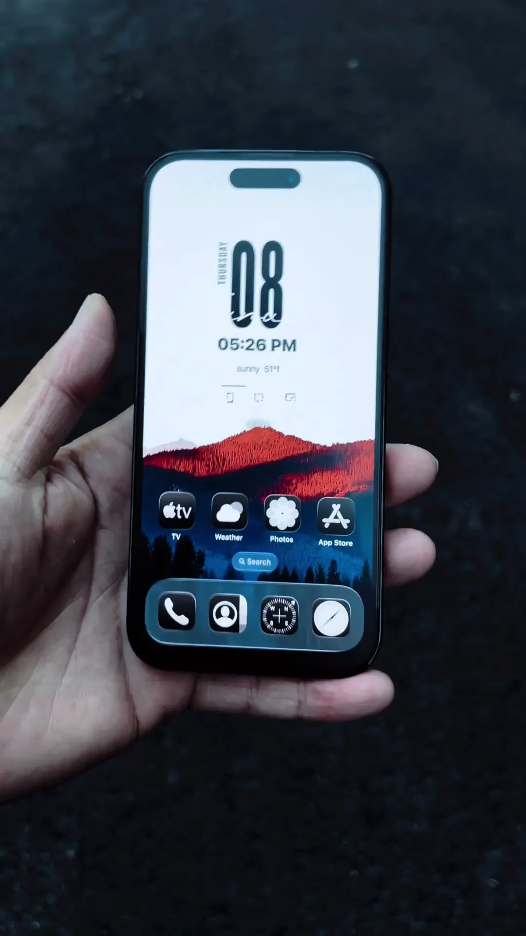 iOS 26 Deep Effect Mountain iPhone Wallpaper Setup Preview