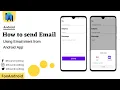 How to Send an Email via Intent Email Intent Android Studio Tutorial