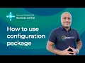 How to use configuration package in Business Central