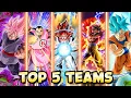 Download Lagu TOP 5 MEILLEURES TEAMS | DOKKAN BATTLE