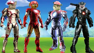 Iron Man Paw Patrol Finger Family Song Nursery Rhymes Lyrics