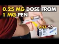 0 25 mg From a 1 mg Ozempic Pen Don t Count Clicks