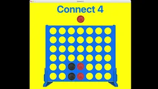 Demonstration of Connect 4 Python Game