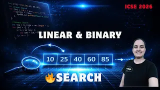 ICSE Class 10 Java Linear Binary Search in Arrays Board Exam 2026