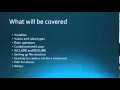 Overview of the Course - Tutorial 1 of 46