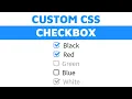 CSS Custom Checkbox using Font Awesome HTML and CSS