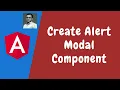 120 Create Alert Modal Component to show Errors in the Angular