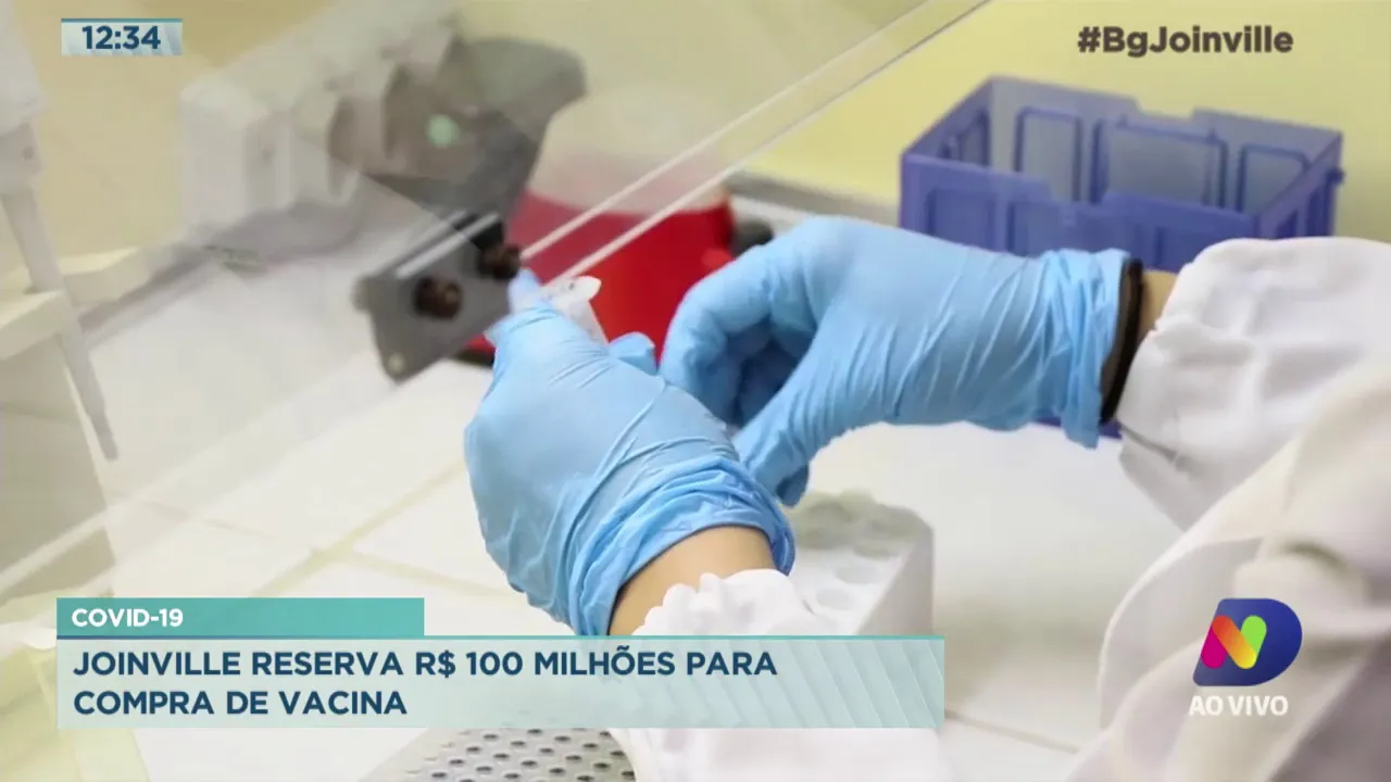 COVID-19: Joinville reserva R$ 100 milhões para compra de vacina