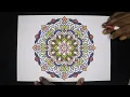 Mandala Coloring Page Colored With Relaxing Music Colored By Osman Mandalas World 171