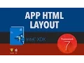 App HTML Layout - Intel XDK Framework 7