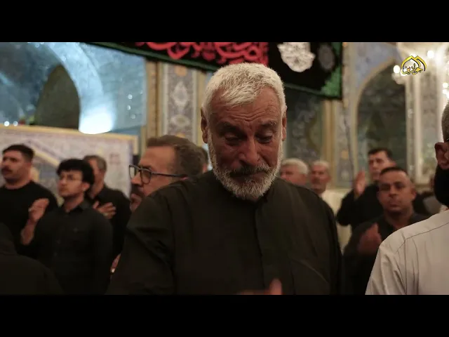 ⁣نفوس حسينية جمعها الحزن والولاء في أرض الكاظمية لتقيم العزاء الصادقي موكب أهالي طويريج .