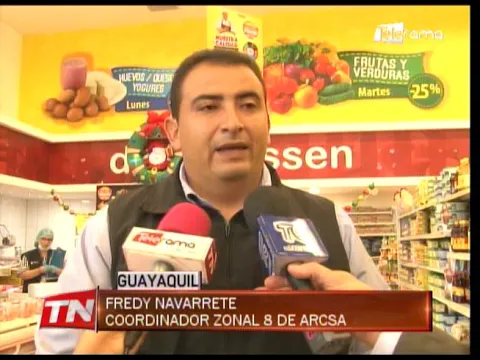 ARCSA ejecuta controles de productos que más se venden en navidad y fin de año