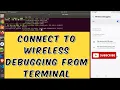 Wireless debugging using adb command Android Studio