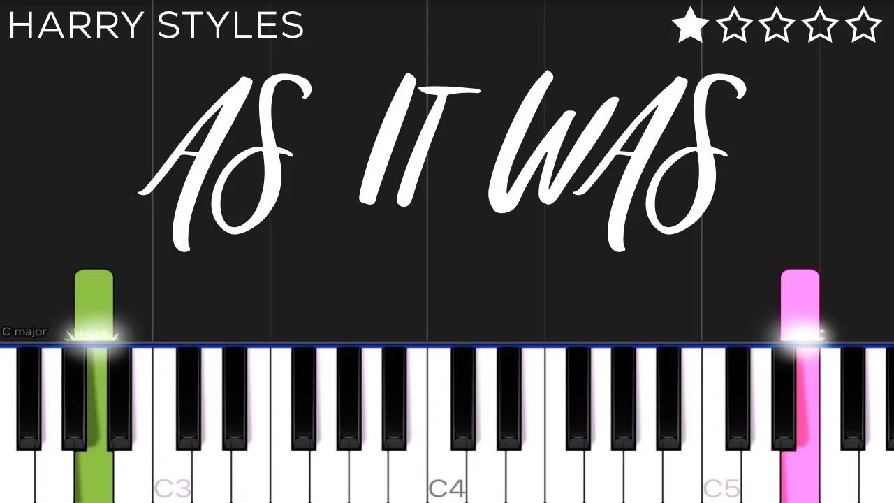 Harry Styles - As It Was | EASY Piano Tutorial