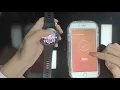 shows how the smartwatch FitCloudPro APP connects