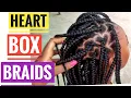 Kid s box braids with hearts tutorial
