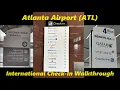 International Check-In Area Walkthrough - Atlanta Airport ATL