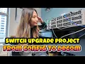 Detailed switch upgrade project unboxing config file racking troubleshooting decom tips