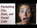 Mastering the Art of Formatting City State and Postal Code