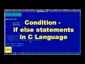 C language Tutorials - 6 If