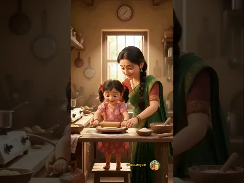 माँ ने बेटी को सिखाया खाना बनाना ❤️ | बेटी की पहली रोटी 😂 | #Shorts #fyp #fypシ゚viral