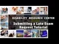 Submitting a Late Exam Request