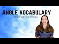 Angle Vocabulary