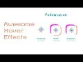 Social Buttons With Awesome Hover Effects Using HTML and CSS