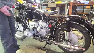 Starting Sequence for a 1961 BMW R50S