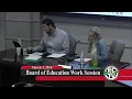 Board of Education Work Session - March 3 2026