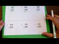 9-6 More Practice Subtracting with regrouping with a ZERO Sheet with mouse image