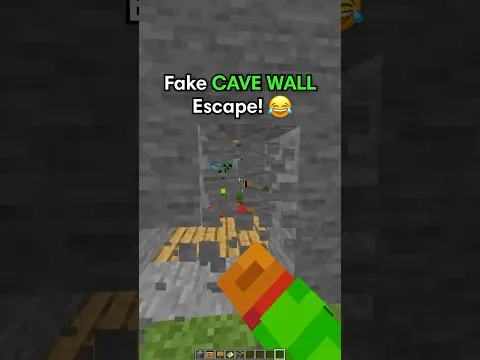 Minecraft FAKE Wall Troll 😂 (Rock That Body)